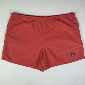 Patagonia 57056 Women's XL Orange Salmon Nylon Shorts Elastic Waist  *Read*